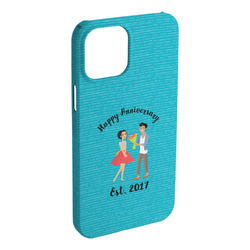 Happy Anniversary iPhone Case - Plastic - iPhone 15 Plus (Personalized)