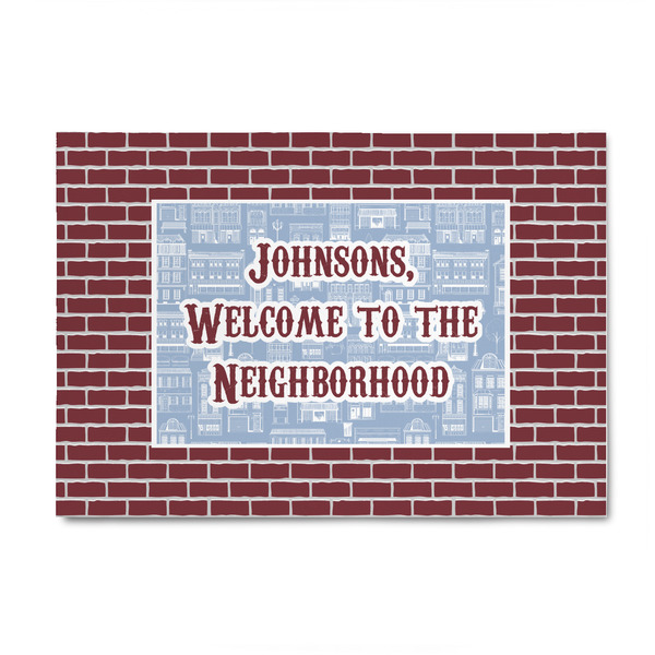 Custom Housewarming 4' x 6' Indoor Area Rug (Personalized)