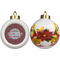 Housewarming Ceramic Christmas Ornament - Poinsettias (APPROVAL)