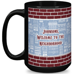 Housewarming 15 Oz Coffee Mug - Black (Personalized)