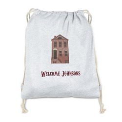 Housewarming Drawstring Backpack - Sweatshirt Fleece (Personalized)