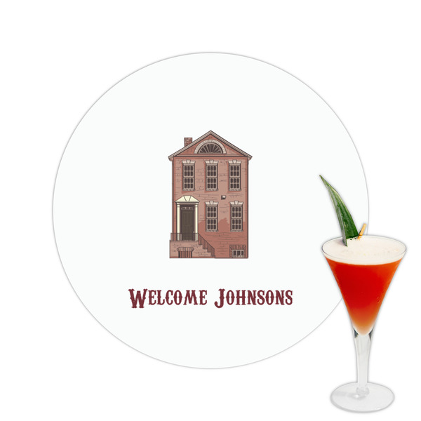 Custom Housewarming Printed Drink Topper -  2.5" (Personalized)