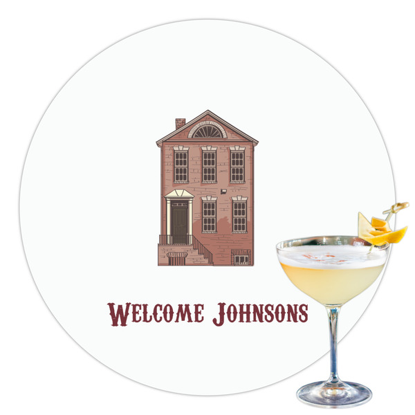 Custom Housewarming Printed Drink Topper - 3.5" (Personalized)