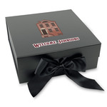 Housewarming Gift Box with Magnetic Lid - Black (Personalized)