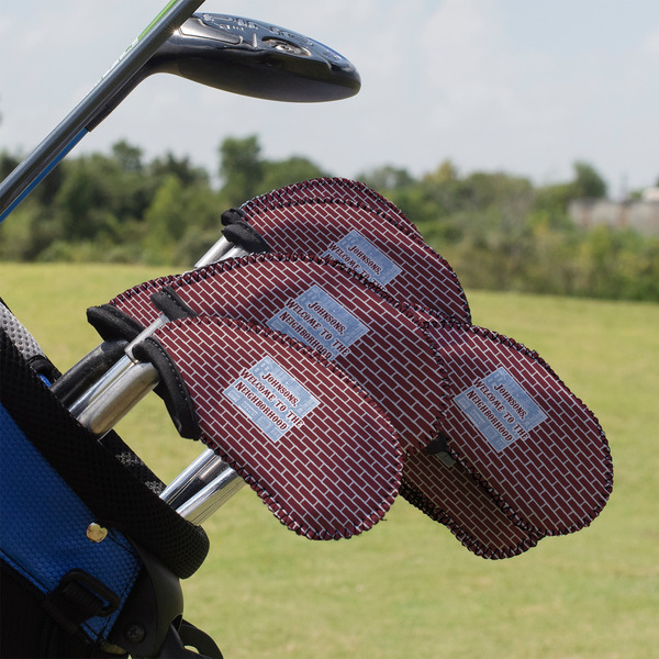 Custom Housewarming Golf Club Iron Cover - Set of 9 (Personalized)