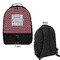 Housewarming Large Backpack - Black - Front & Back View