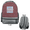 Housewarming Large Backpack - Gray - Front & Back View