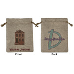 Housewarming Medium Burlap Gift Bag - Front & Back (Personalized)