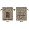 Housewarming Medium Burlap Gift Bag - Front and Back