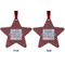 Housewarming Metal Star Ornament - Front and Back