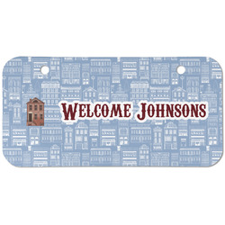 Housewarming Mini/Bicycle License Plate (2 Holes) (Personalized)