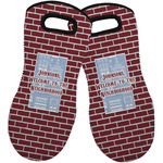 Housewarming Neoprene Oven Mitts - Set of 2 w/ Name or Text