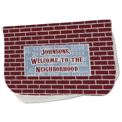 Housewarming Burp Cloth - Fleece w/ Name or Text