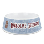 Housewarming Plastic Dog Bowl (Personalized)