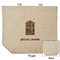 Housewarming Reusable Cotton Grocery Bag - Front & Back View