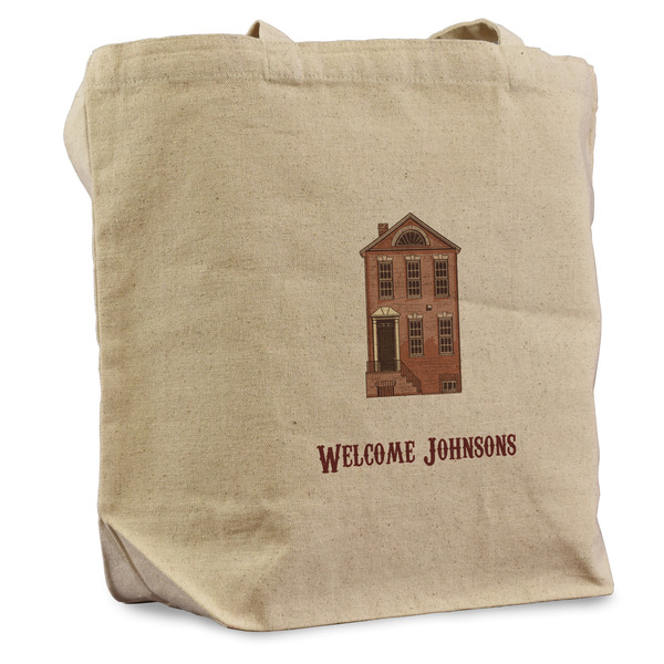 Custom Housewarming Reusable Cotton Grocery Bag - Single (Personalized)