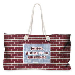 Housewarming Large Tote Bag with Rope Handles (Personalized)