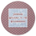 Housewarming Round Rubber Backed Coaster (Personalized)