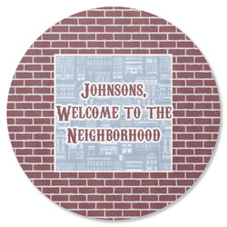 Housewarming Round Rubber Backed Coaster (Personalized)