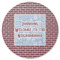 Housewarming Round Coaster Rubber Back - Single