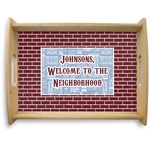 Housewarming Natural Wooden Tray - Large (Personalized)