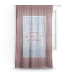 Housewarming Sheer Curtain (Personalized)