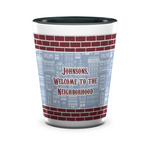 Housewarming Ceramic Shot Glass - 1.5 oz - Two Tone - Single (Personalized)