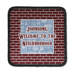 Housewarming Iron On Square Patch w/ Name or Text