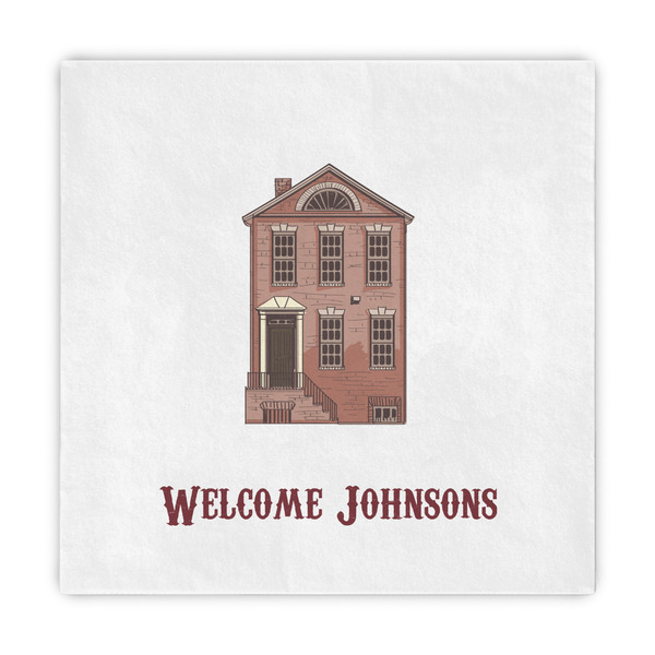 Custom Housewarming Decorative Paper Napkins (Personalized)