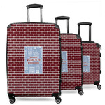 Housewarming 3 Piece Luggage Set - 20" Carry On, 24" Medium Checked, 28" Large Checked (Personalized)