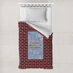 Housewarming Toddler Duvet Cover w/ Name or Text