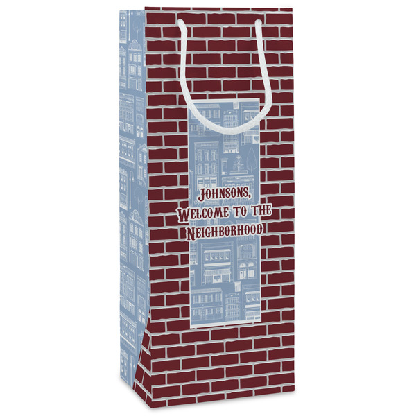 Custom Housewarming Wine Gift Bags - Matte (Personalized)