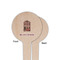 Housewarming Wooden 4" Food Pick - Round - Single Sided - Front & Back