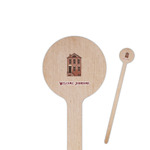 Housewarming 7.5" Round Wooden Stir Sticks - Double Sided (Personalized)