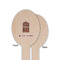 Housewarming Wooden Food Pick - Oval - Single Sided - Front & Back