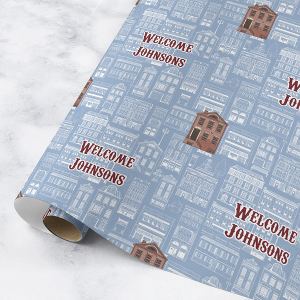 Custom Housewarming Wrapping Paper Roll - Medium - Matte (Personalized)