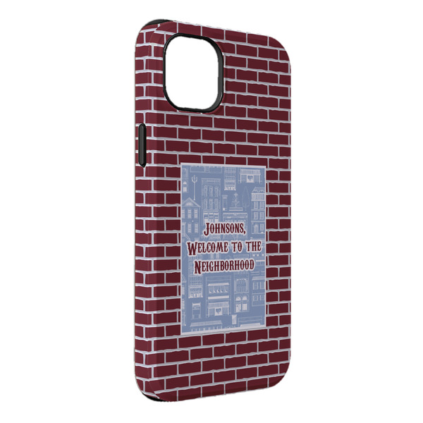 Custom Housewarming iPhone Case - Rubber Lined - iPhone 14 Plus (Personalized)