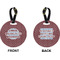 Welcome To The Neighborhood Circle Luggage Tag (Front + Back)