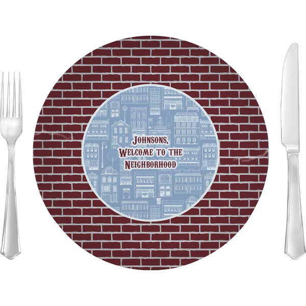 Custom Housewarming Glass Lunch / Dinner Plate 10" (Personalized)