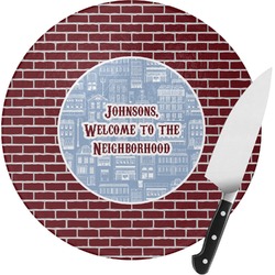 Housewarming Round Glass Cutting Board (Personalized)