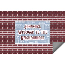 Housewarming Indoor / Outdoor Rug - 6'x8' w/ Name or Text