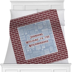 Housewarming Minky Blanket - Toddler / Throw - 60"x50" - Double Sided (Personalized)