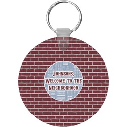 Housewarming Round Plastic Keychain (Personalized)