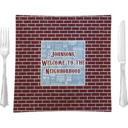 Housewarming Glass Square Lunch / Dinner Plate 9.5" (Personalized)