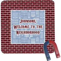 Housewarming Square Fridge Magnet (Personalized)