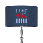 American Quotes 12" Drum Lamp Shade - Fabric