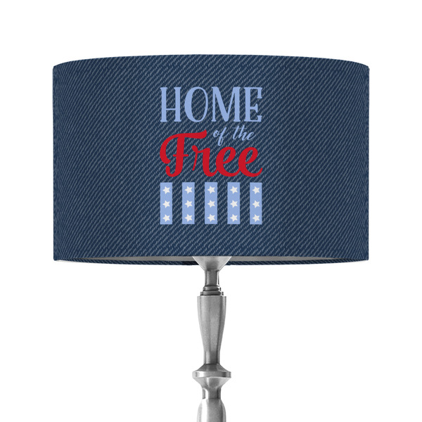 Custom American Quotes 12" Drum Lamp Shade - Fabric