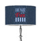 American Quotes 12" Drum Lampshade - ON STAND (Poly Film)