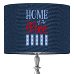 American Quotes 16" Drum Lamp Shade - Fabric