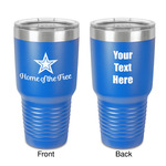 American Quotes 30 oz Stainless Steel Tumbler - Royal Blue - Double-Sided